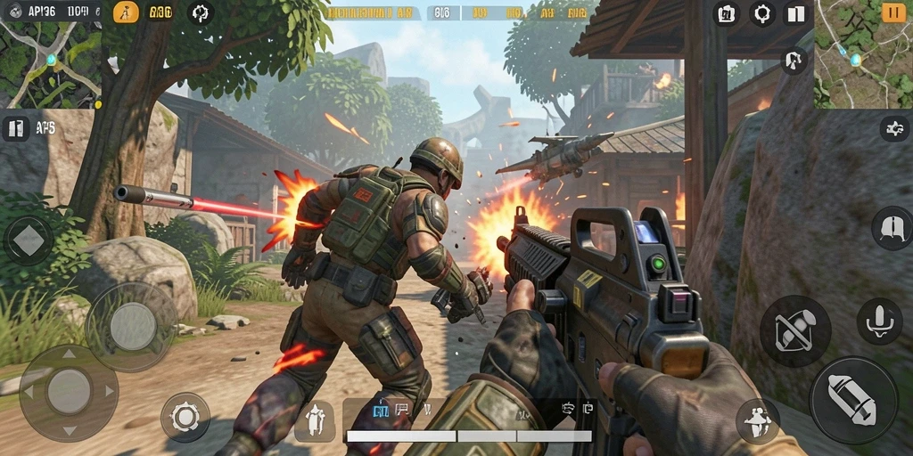 Tangkapan layar dari gameplay seru dalam API36 TPS.