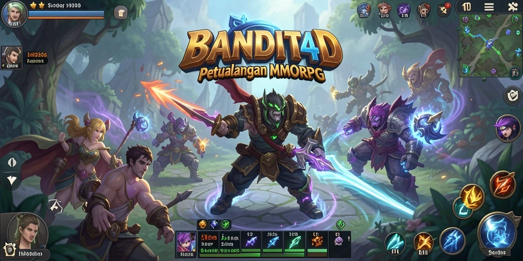 Tangkapan layar gameplay BANDIT4D yang menunjukkan aksi seru dan petualangan mendebarkan.