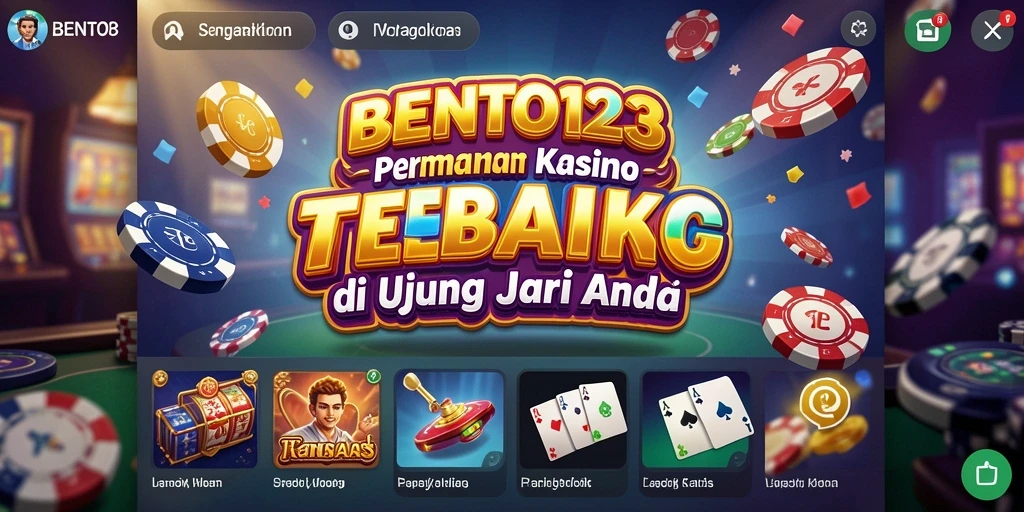 Screenshot BENTO123 menampilkan gameplay kasino yang menarik dan mendebarkan.