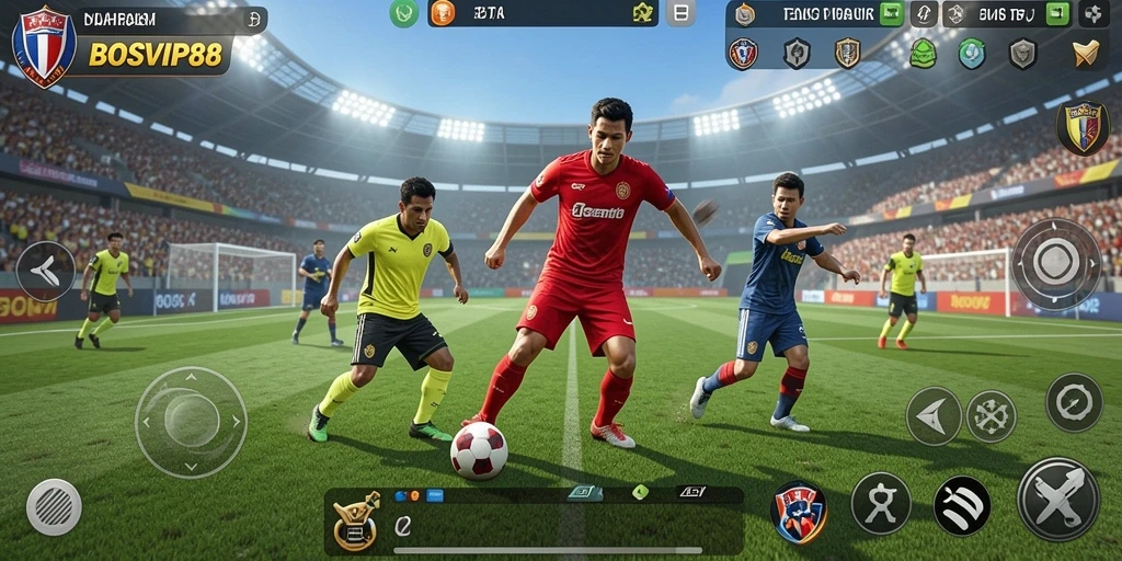 Tampilan menarik dari gameplay <strong>BOSVIP88</strong> yang penuh aksi olahraga.