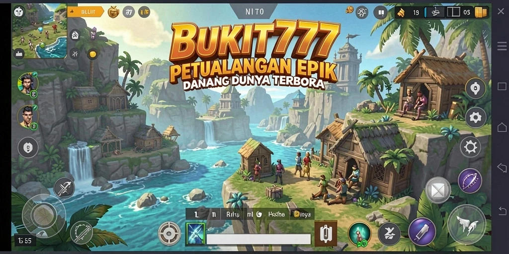 Gambar gameplay BUKIT777 dalam dunia terbuka yang menakjubkan.