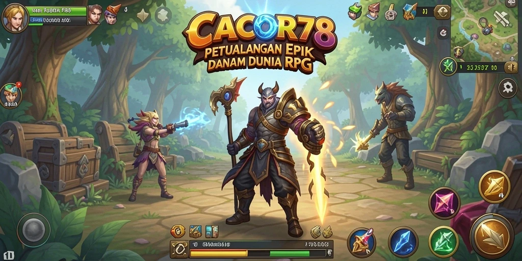 Tampilan menarik dari gameplay RPG CACOR78.