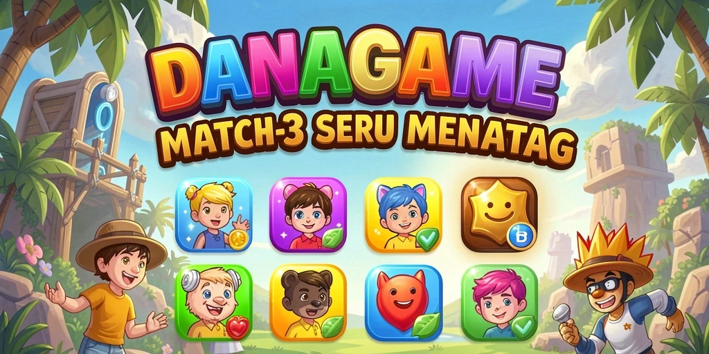 Tampilan gameplay seru dan penuh warna dari DANAGAME.