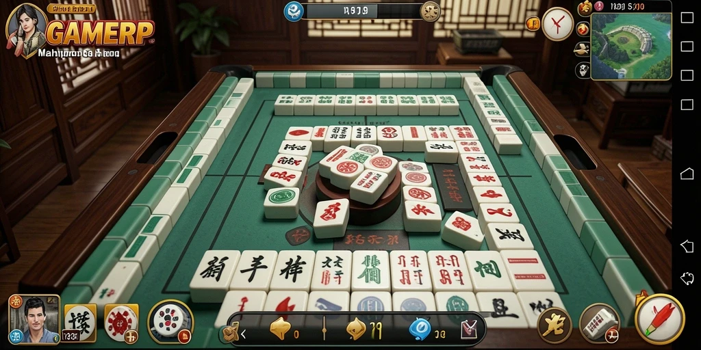 Tampilan gameplay Mahjong yang menarik dan penuh warna.