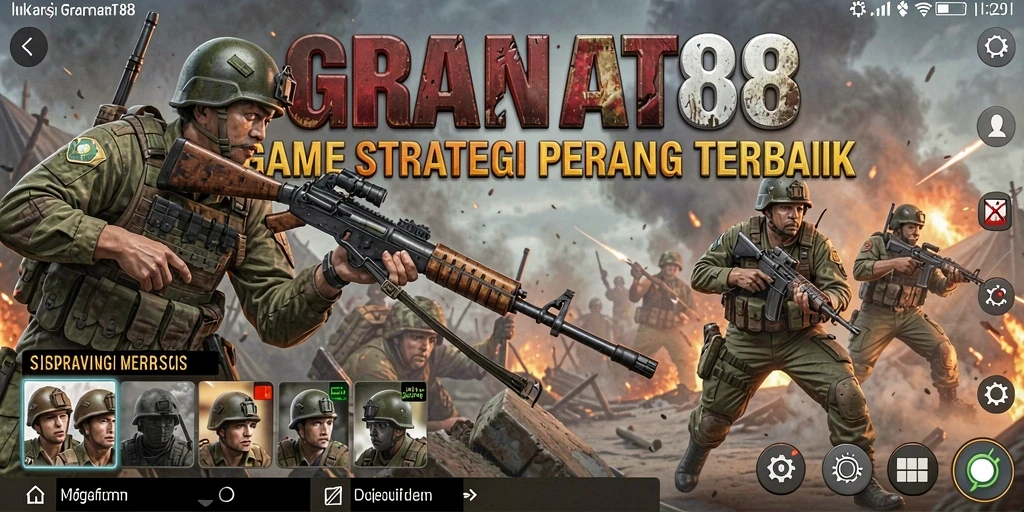 Gameplay aksi penuh strategi dalam GRANAT88.