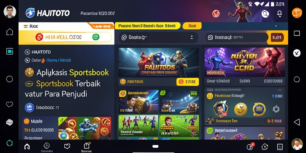 Tampilan utama gameplay HAJITOTO dengan berbagai pilihan taruhan.