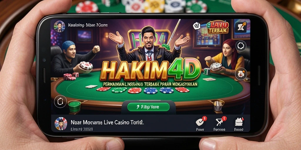 Tampilan gameplay seru di HAKIM4D dengan dealer langsung.