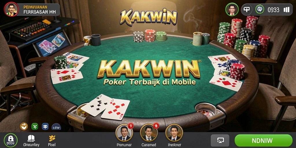 Tampilan gameplay Poker yang menarik dan interaktif.