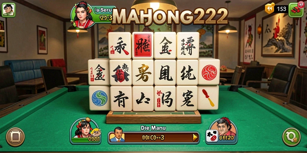 Gameplay menarik MAHJONG222 dengan ubin yang menantang.