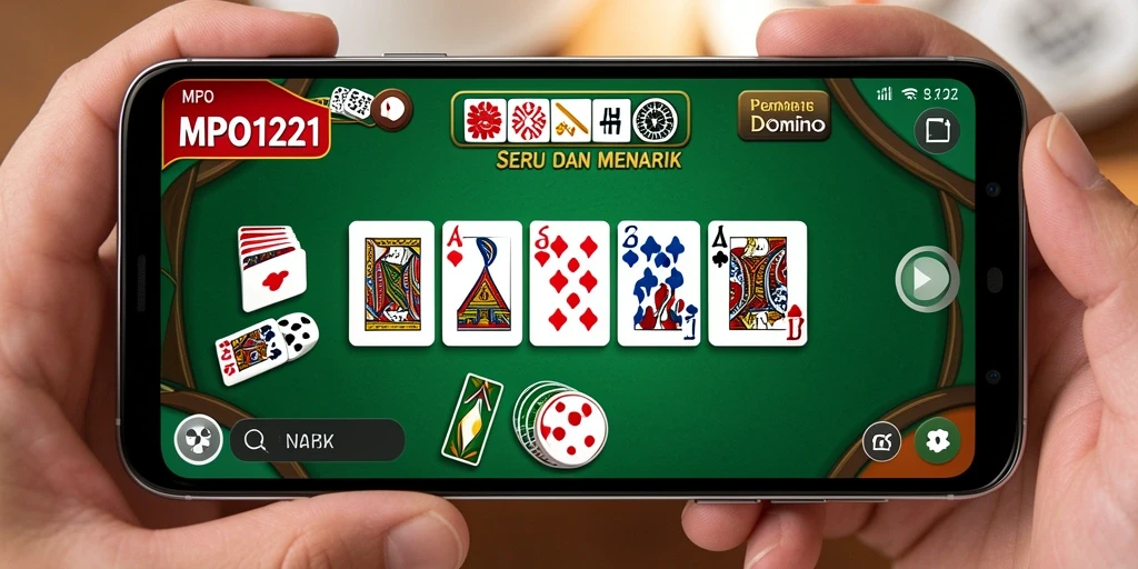 Tampilan menarik dari gameplay Domino di MPO1221.