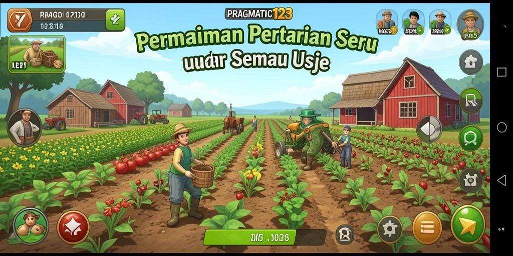 Tampilan gameplay PRAGMATIC123 yang menarik saat berkebun.
