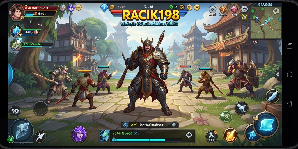 Screenshot gameplay RACIK198 dengan aksi seru dan strategi mendalam.