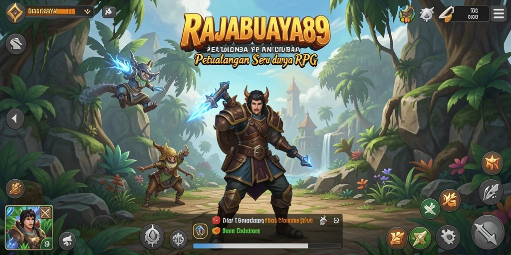 Tampilan gameplay seru RAJABUAYA89 yang menampilkan pertarungan epik.