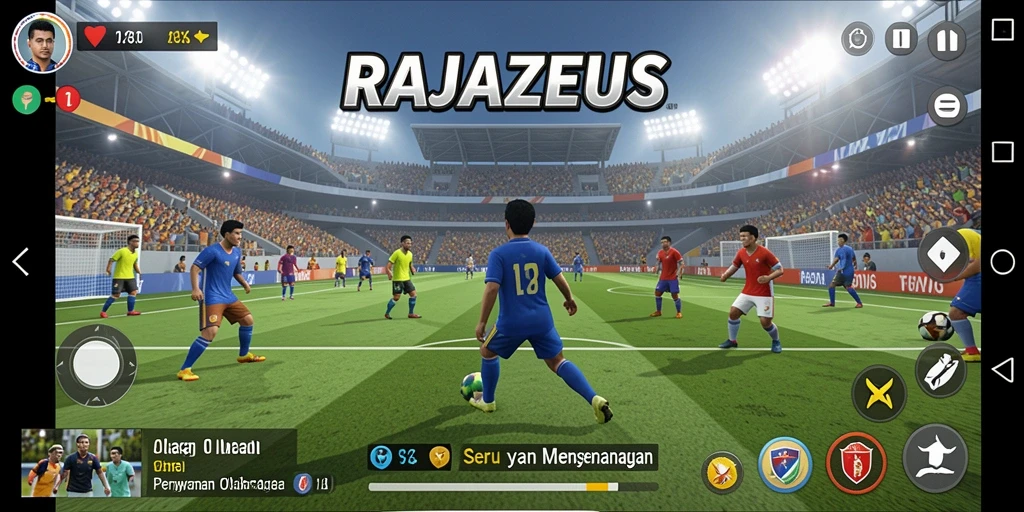 Tampilan gameplay yang seru dan kompetitif di RAJAZEUS.