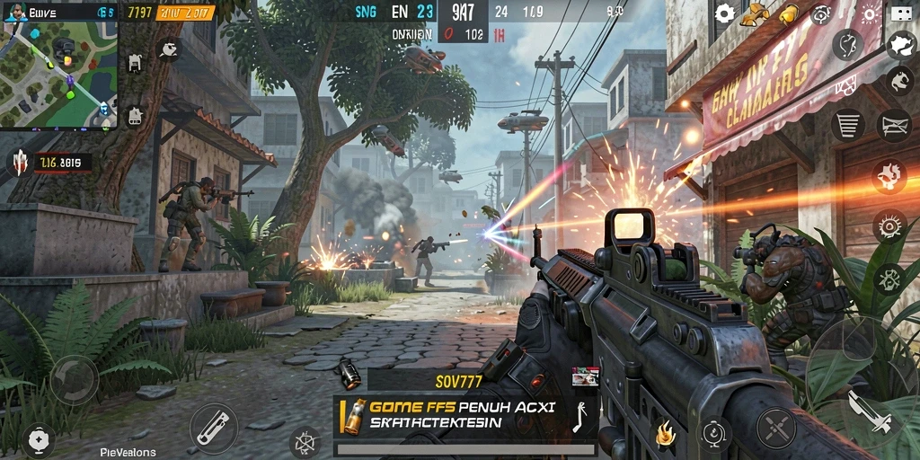 Screenshot dari gameplay SOV777 yang intens dan seru.