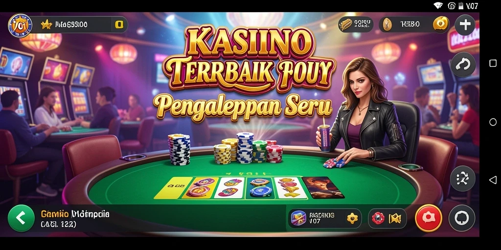 Screenshot gameplay V07 menampilkan pengalaman Kasino yang mendebarkan.