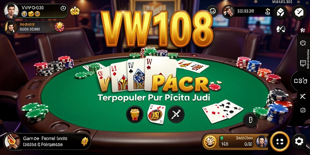 Tampilan UI VW108 yang menarik dengan gameplay Poker yang seru.